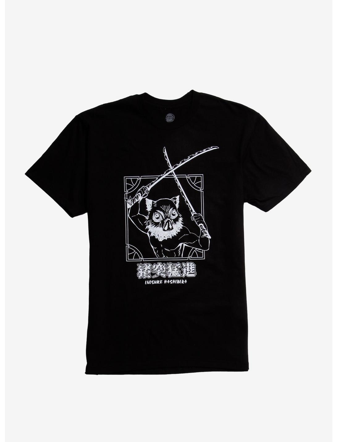 Demon Slayer Inosuke T-Shirt, BLACK, hi-res