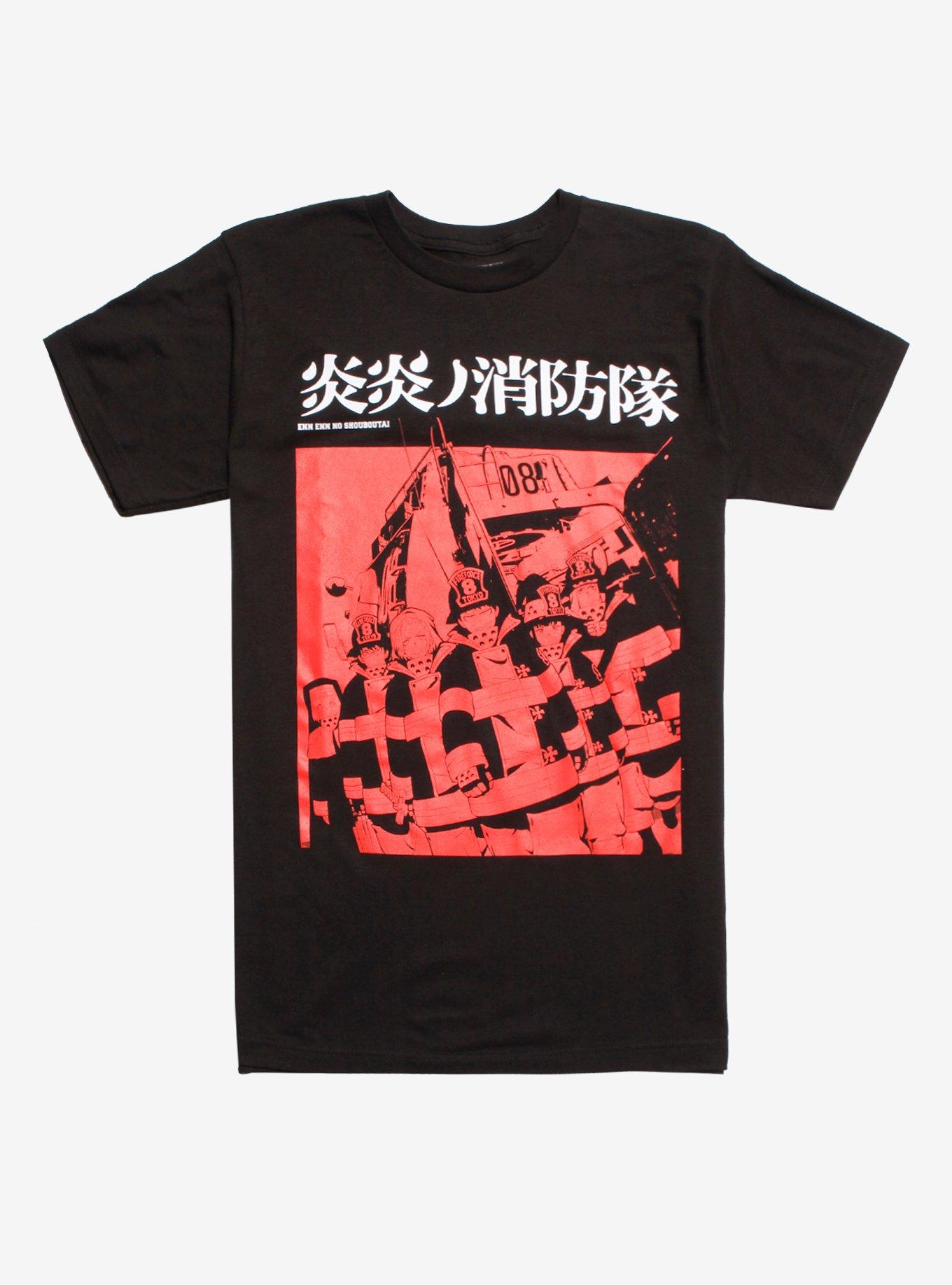 Fire Force Group T-Shirt, BLACK, hi-res view 1