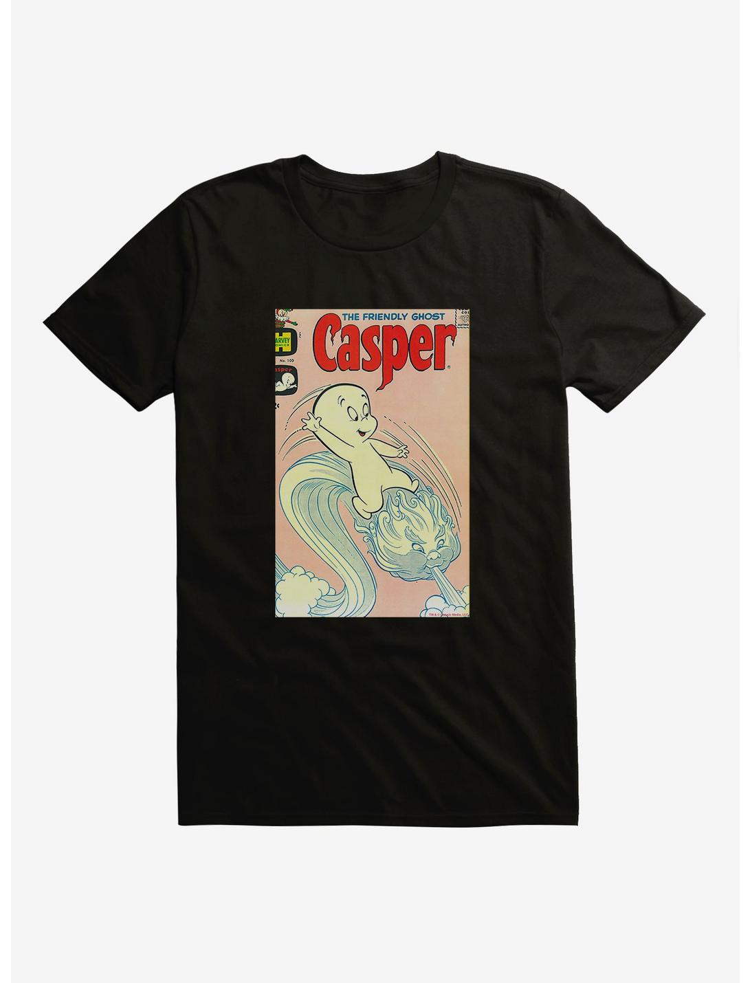 Casper The Friendly Ghost Ghostly Wind T-Shirt, BLACK, hi-res