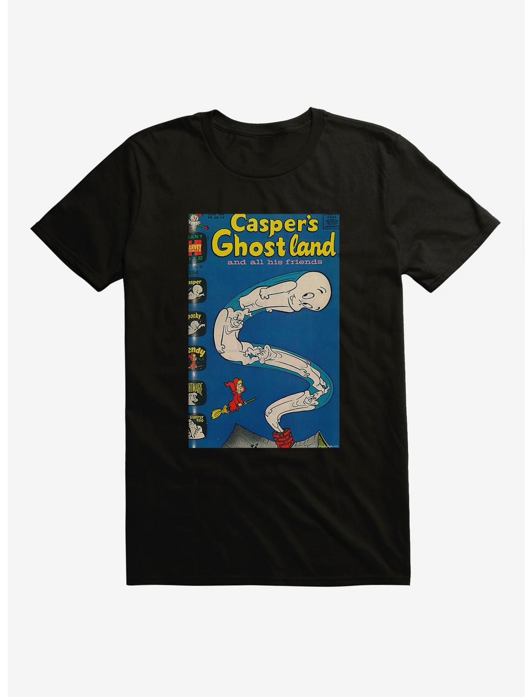 Casper The Friendly Ghost Ghostland And Friends Chimney T-Shirt, BLACK, hi-res