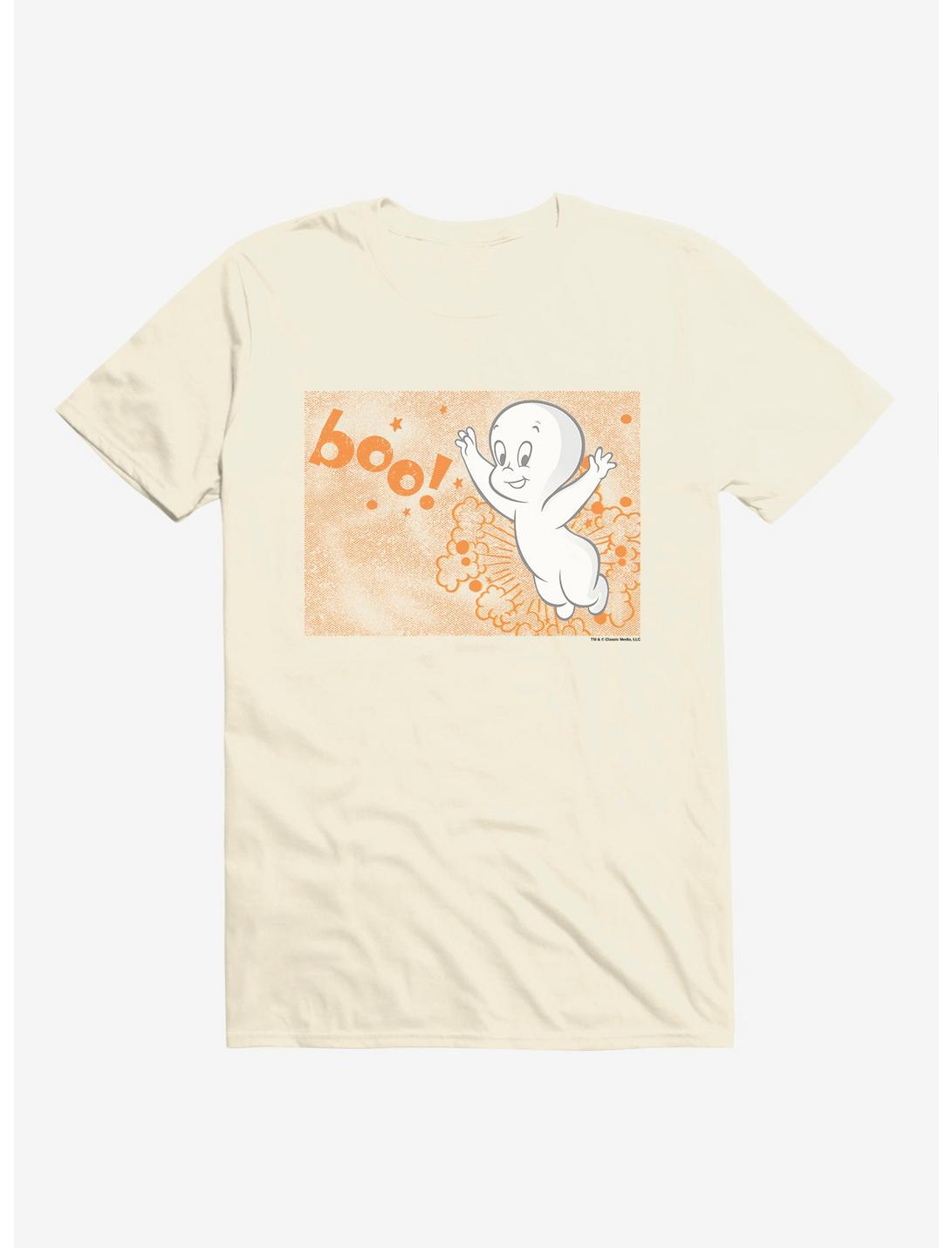 Casper The Friendly Ghost Orange Boo T-Shirt, NATURAL, hi-res