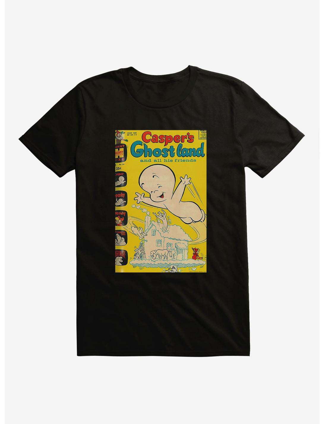 Casper The Friendly Ghost Ghostland And Friends Ghost House T-Shirt, BLACK, hi-res