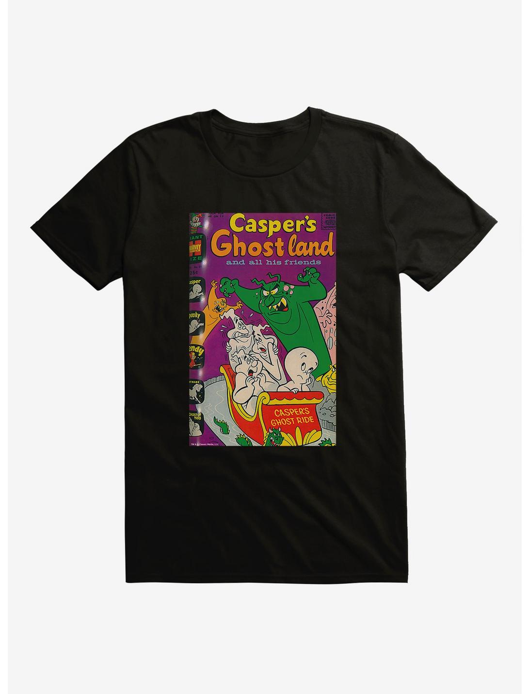Casper The Friendly Ghost Ghostland And Friends Ghost Ride T-Shirt, BLACK, hi-res