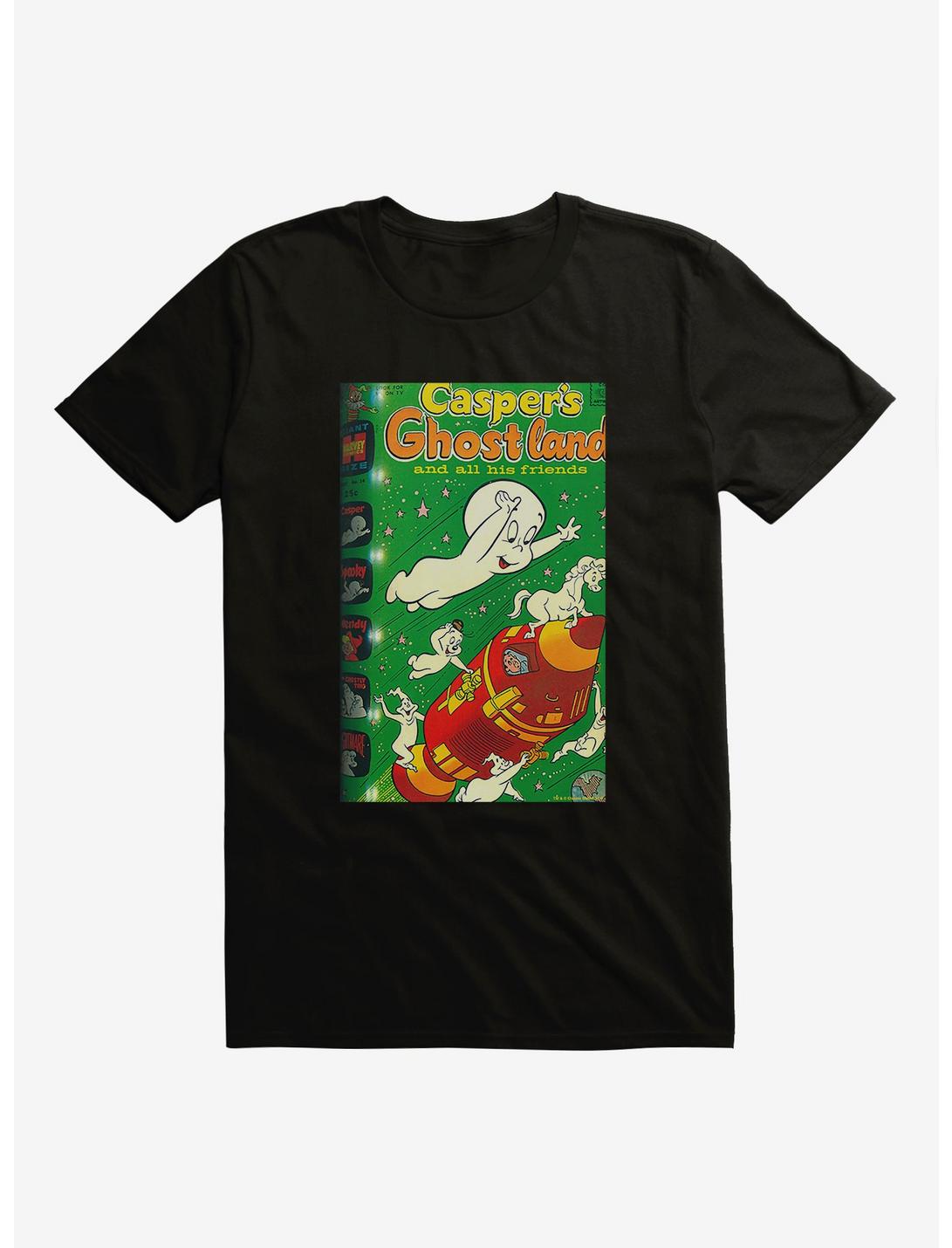 Casper The Friendly Ghost Ghostland And Friends Rocket T-Shirt, BLACK, hi-res