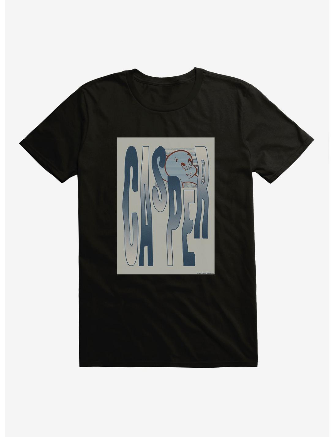 Casper The Friendly Ghost Wavy Title T-Shirt, BLACK, hi-res