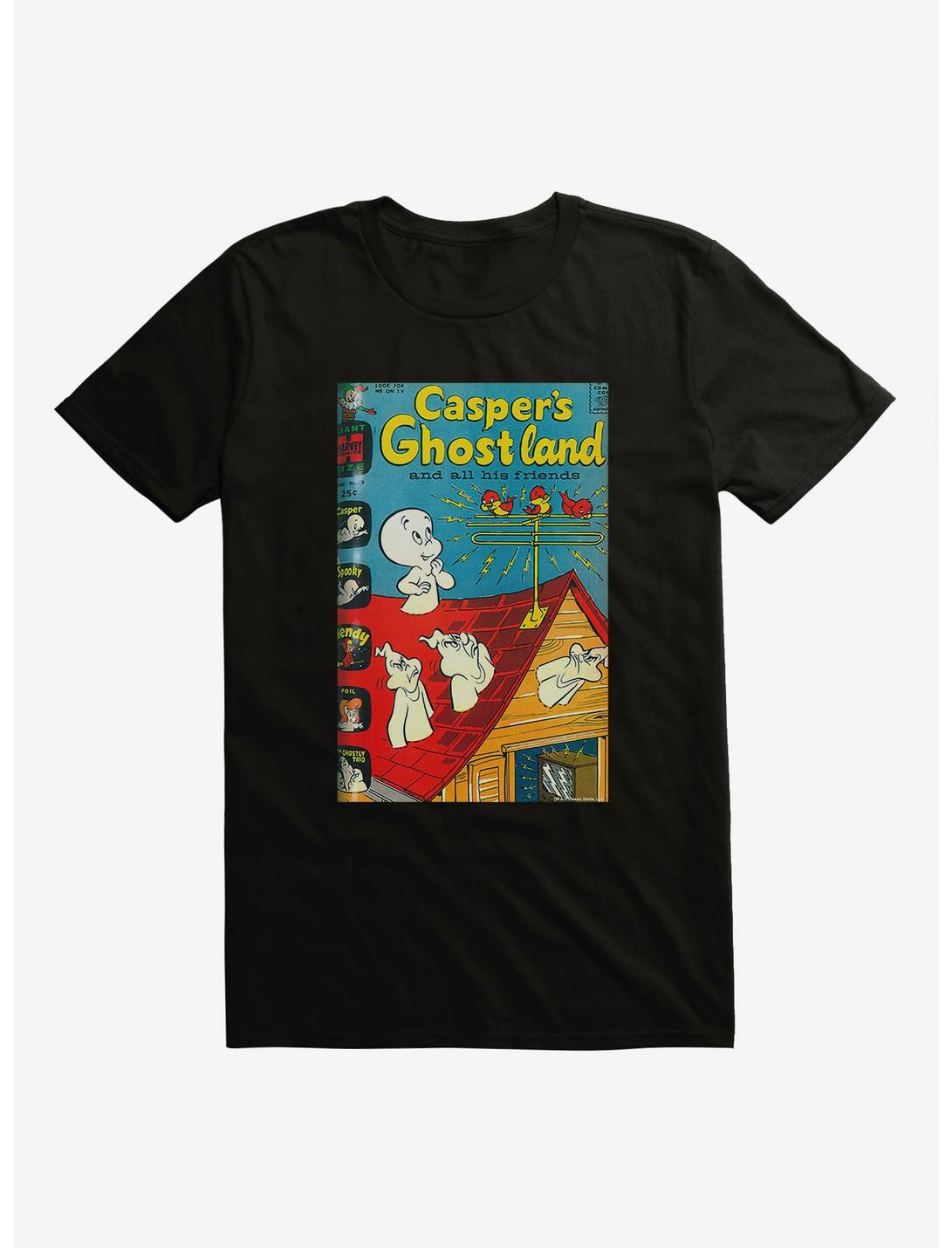 Casper The Friendly Ghost Ghostland And Friends Tweet Tweet T-Shirt, BLACK, hi-res