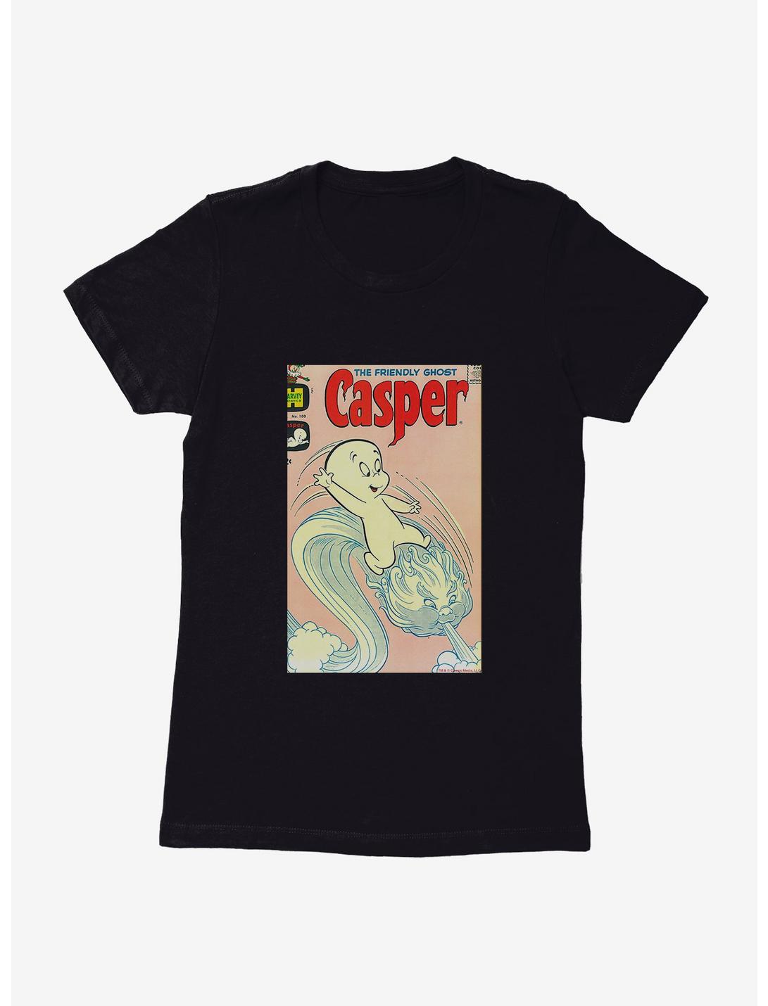 Casper The Friendly Ghost Ghostly Wind Womens T-Shirt, BLACK, hi-res