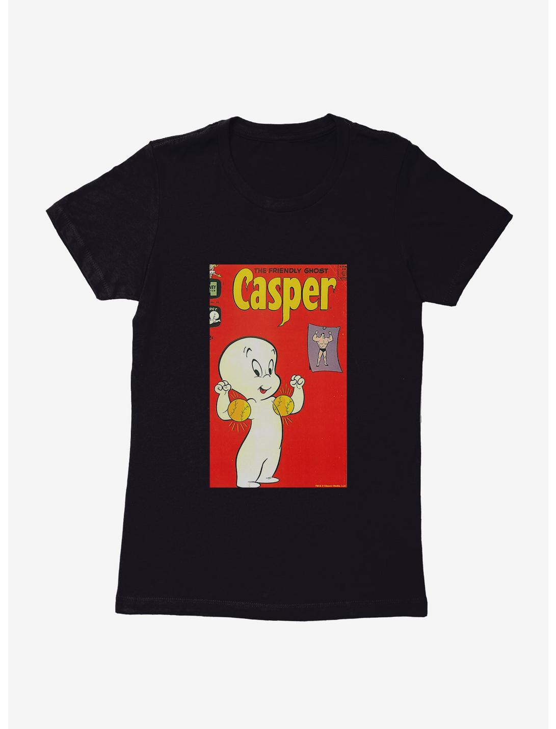 Casper The Friendly Ghost Muscles Womens T-Shirt, BLACK, hi-res