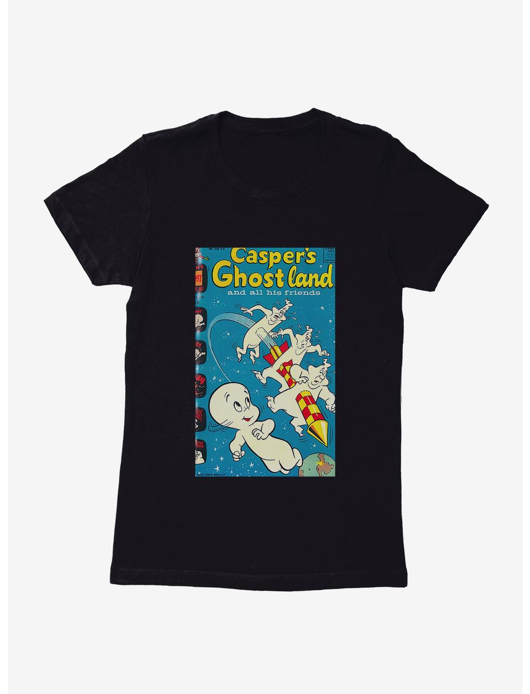Casper The Friendly Ghost Ghostland And Friends Firework Womens T-Shirt, BLACK, hi-res