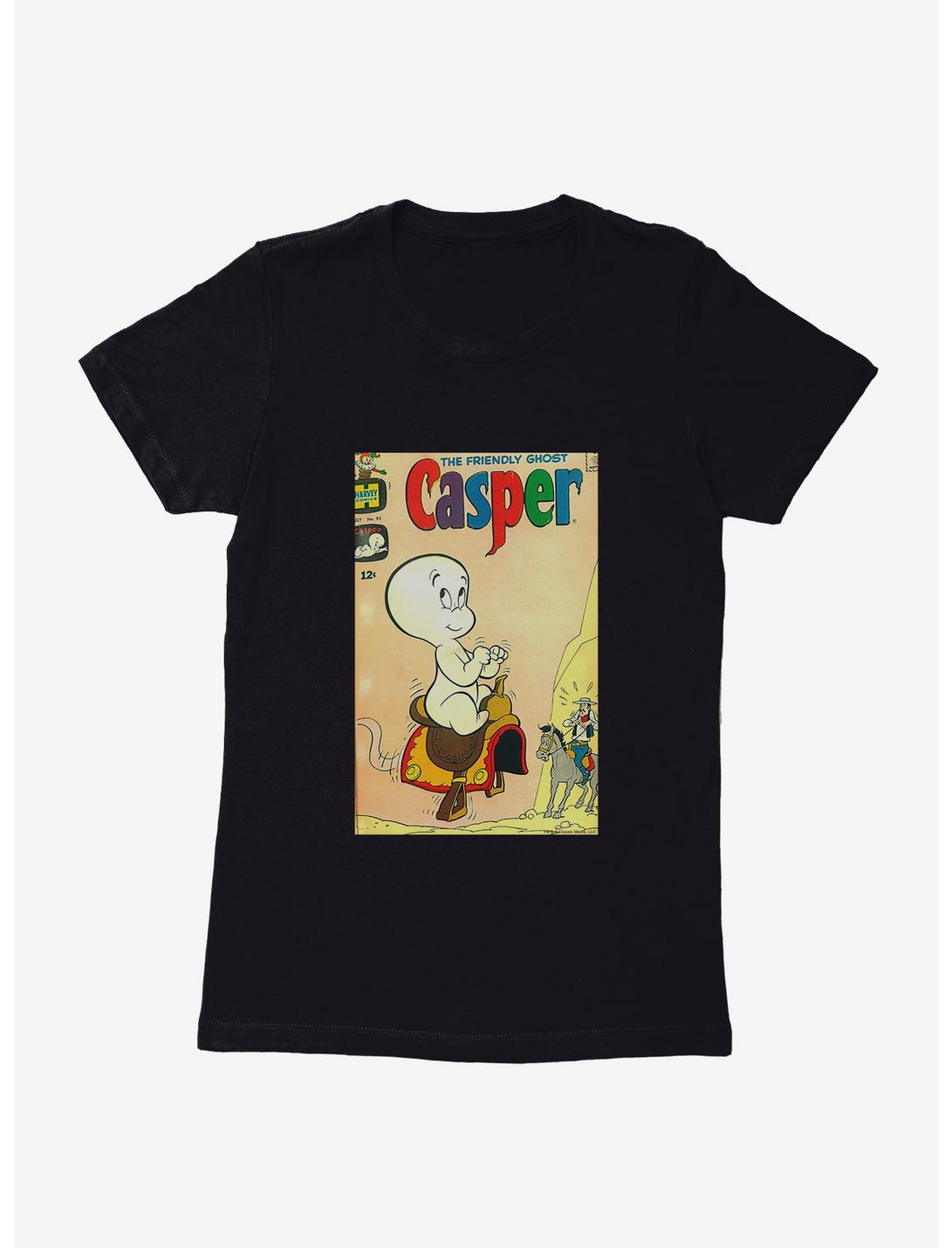 Casper The Friendly Ghost Riding Along Womens T-Shirt, BLACK, hi-res