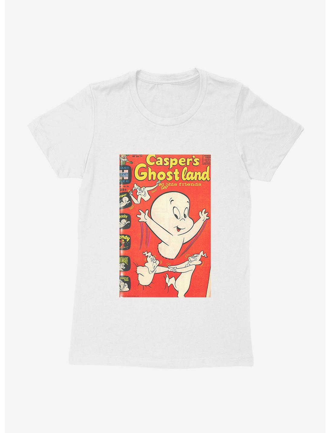 Casper The Friendly Ghost Ghostland And Friends Peekaboo Womens T-Shirt, WHITE, hi-res