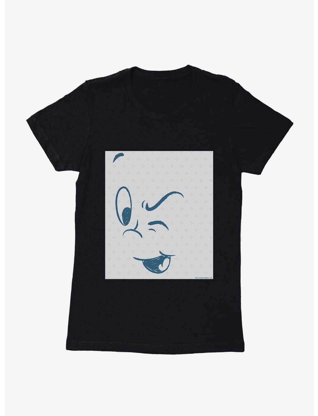 Casper The Friendly Ghost Wink Womens T-Shirt, BLACK, hi-res