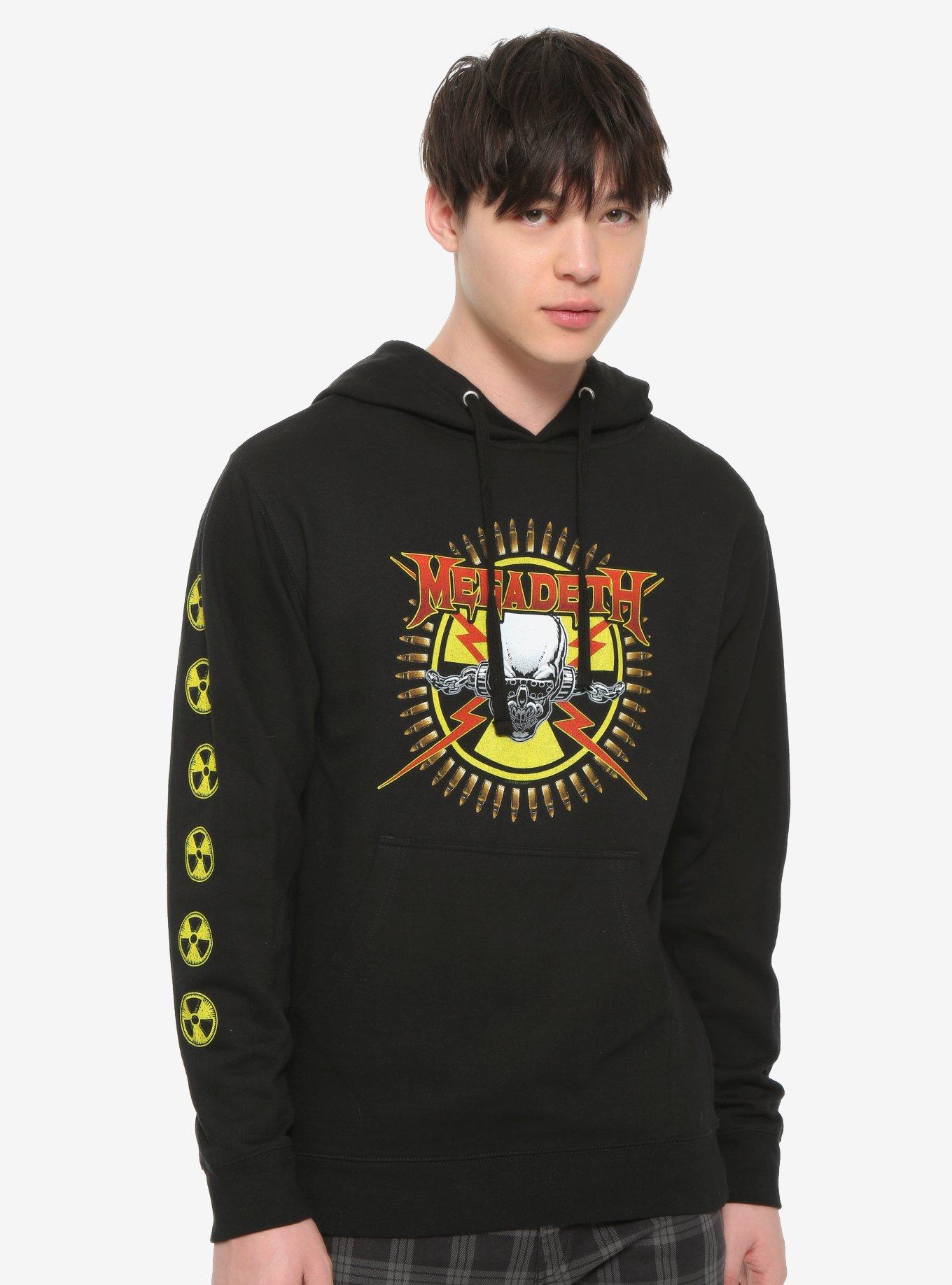 Megadeth Nuclear Logo Hoodie, BLACK, hi-res