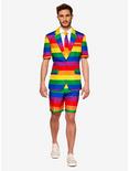 Suitmeister Men's Rainbow Pride Short Suit, RAINBOW, hi-res