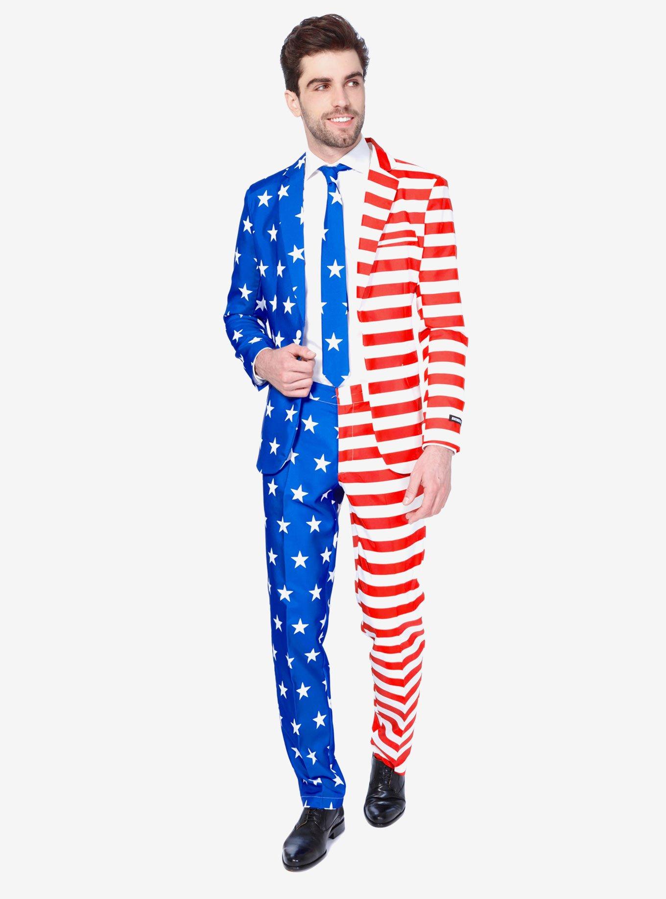 Suitmeister Men's USA Flag Americana Suit, , hi-res