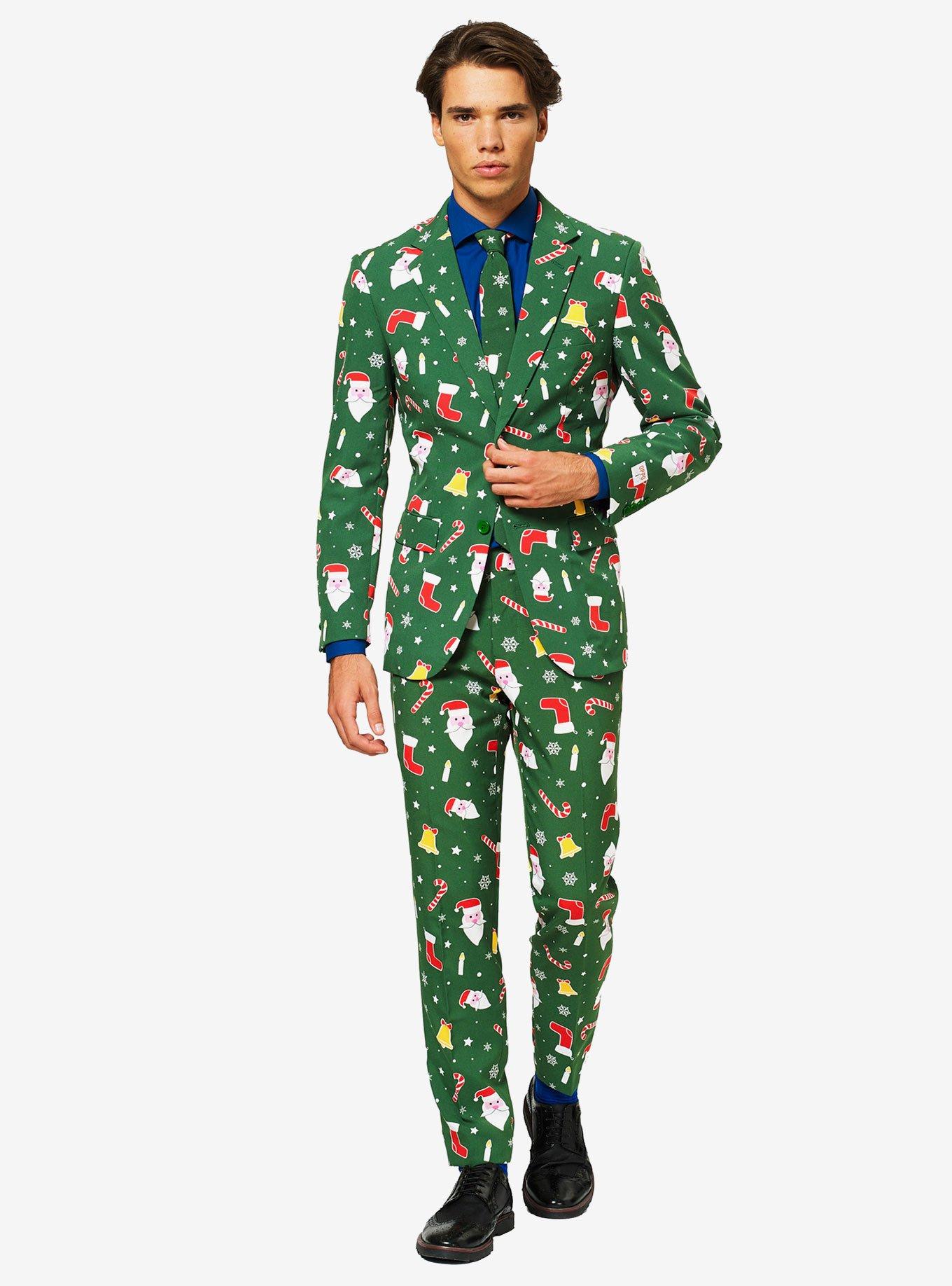 OppoSuits Men's Santaboss Christmas Suit