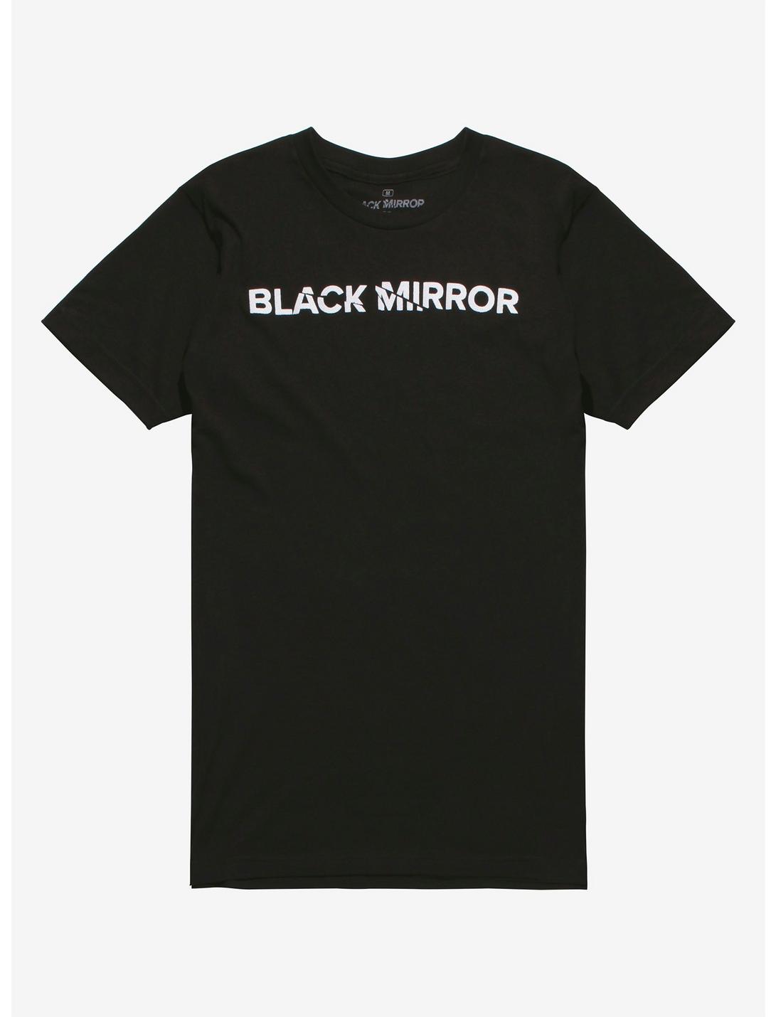 Black Mirror Logo T-Shirt, BLACK, hi-res