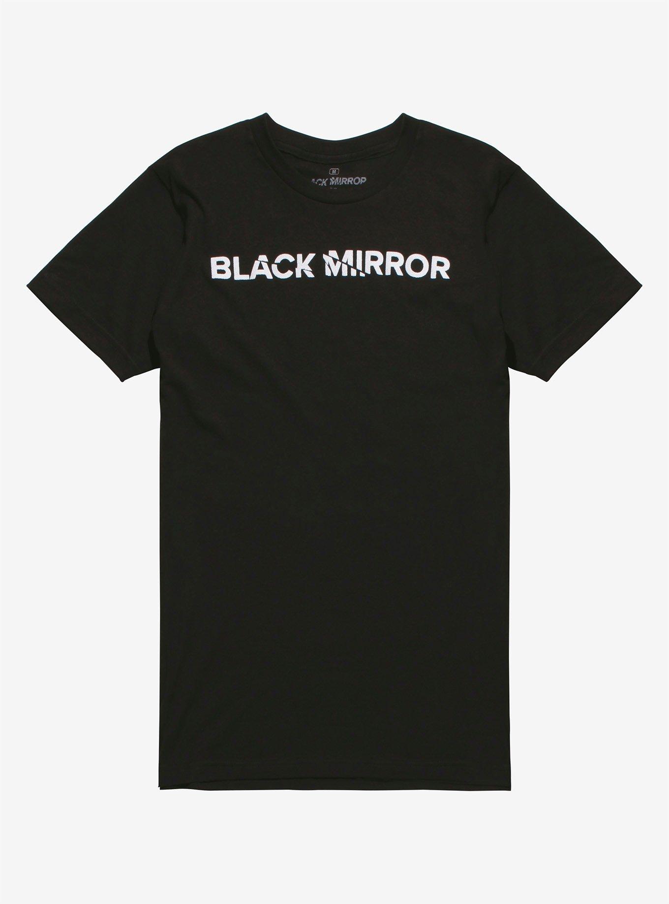 Black Mirror Logo T-Shirt, BLACK, hi-res