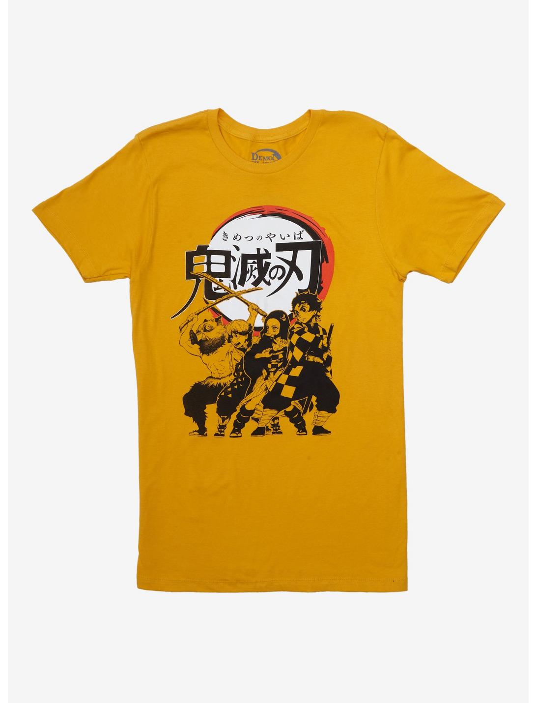 Demon Slayer: Kimetsu No Yaiba Group Pose T-Shirt, YELLOW, hi-res