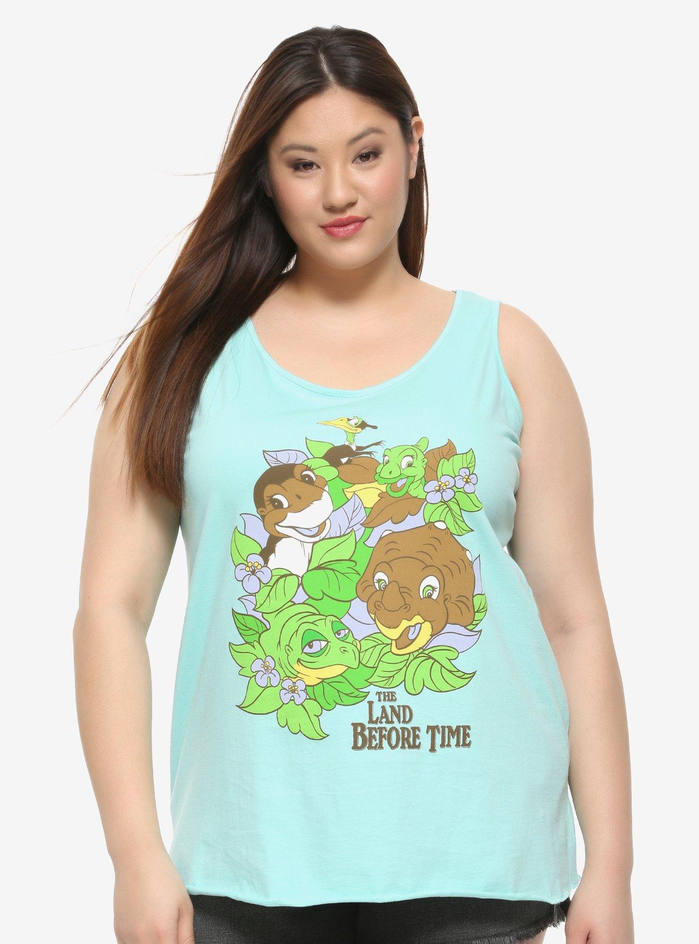 The Land Before Time Group In Leaves Girls Tank Top Plus Size, MULTI, hi-res