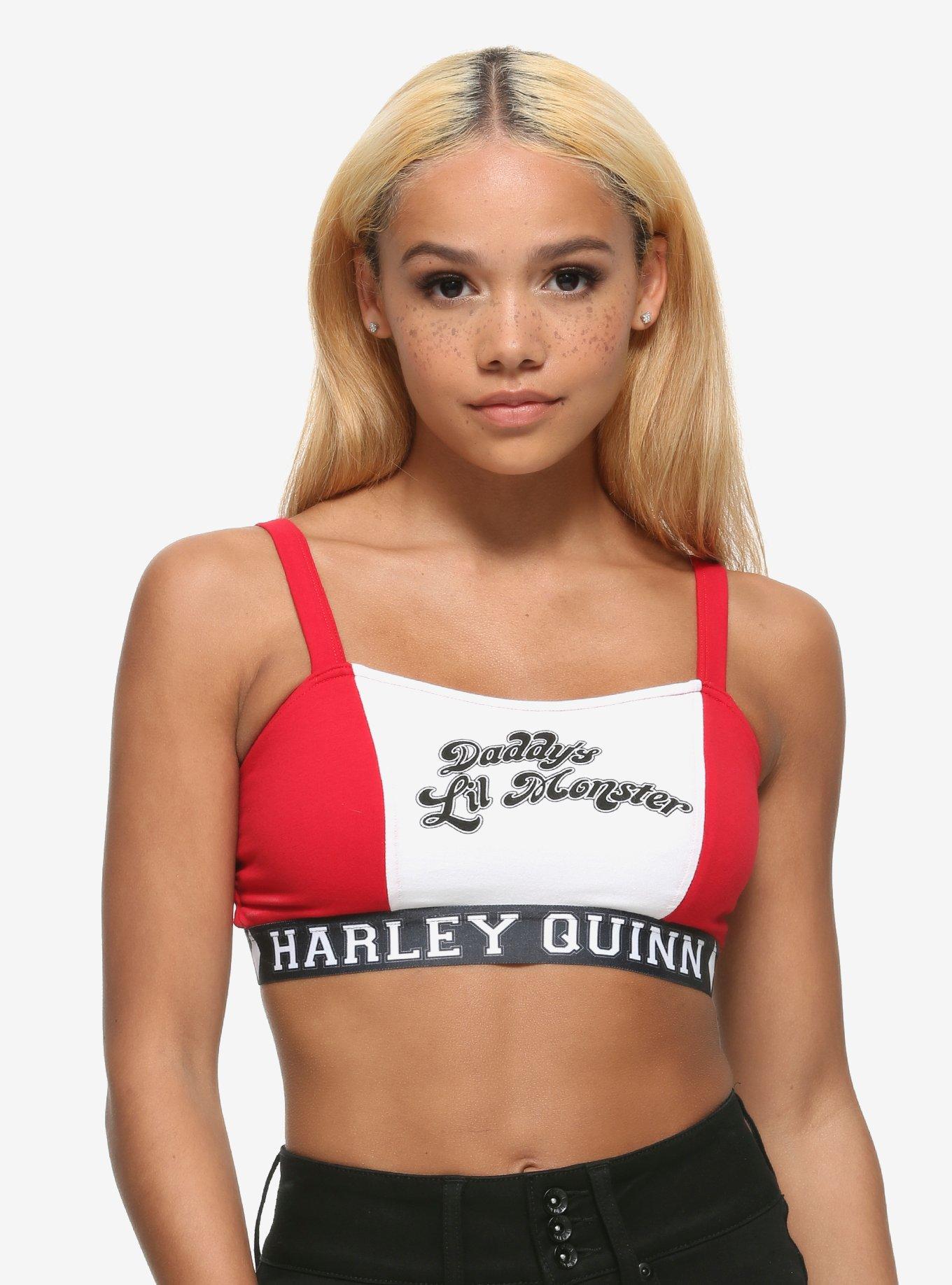 DC Comics Suicide Squad Haley Quinn Daddy's Lil Monster Bralette, MULTI, hi-res