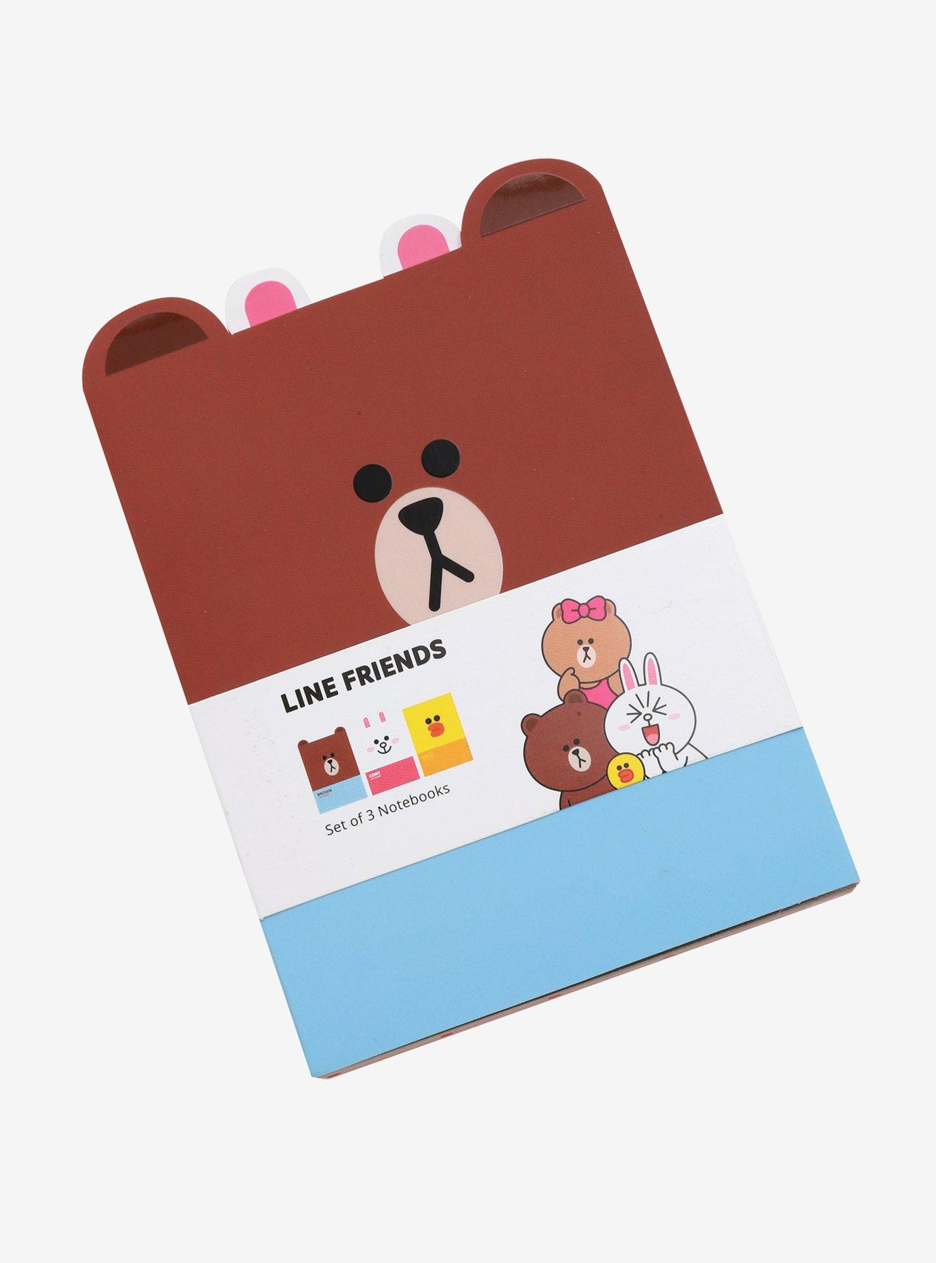 Line Friends Brown Sally & Cony Mini Journal Set, , hi-res
