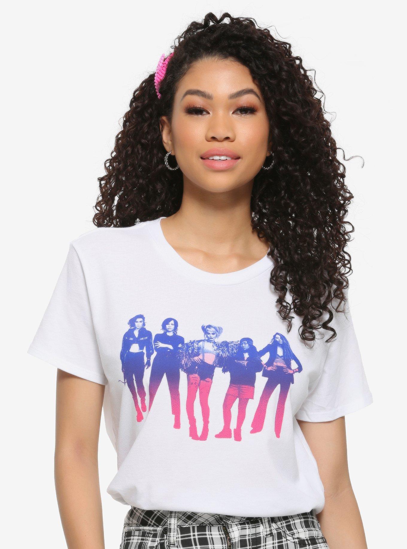 DC Comics Birds Of Prey Ombre Ladies Line-Up Girls T-Shirt, MULTI, hi-res