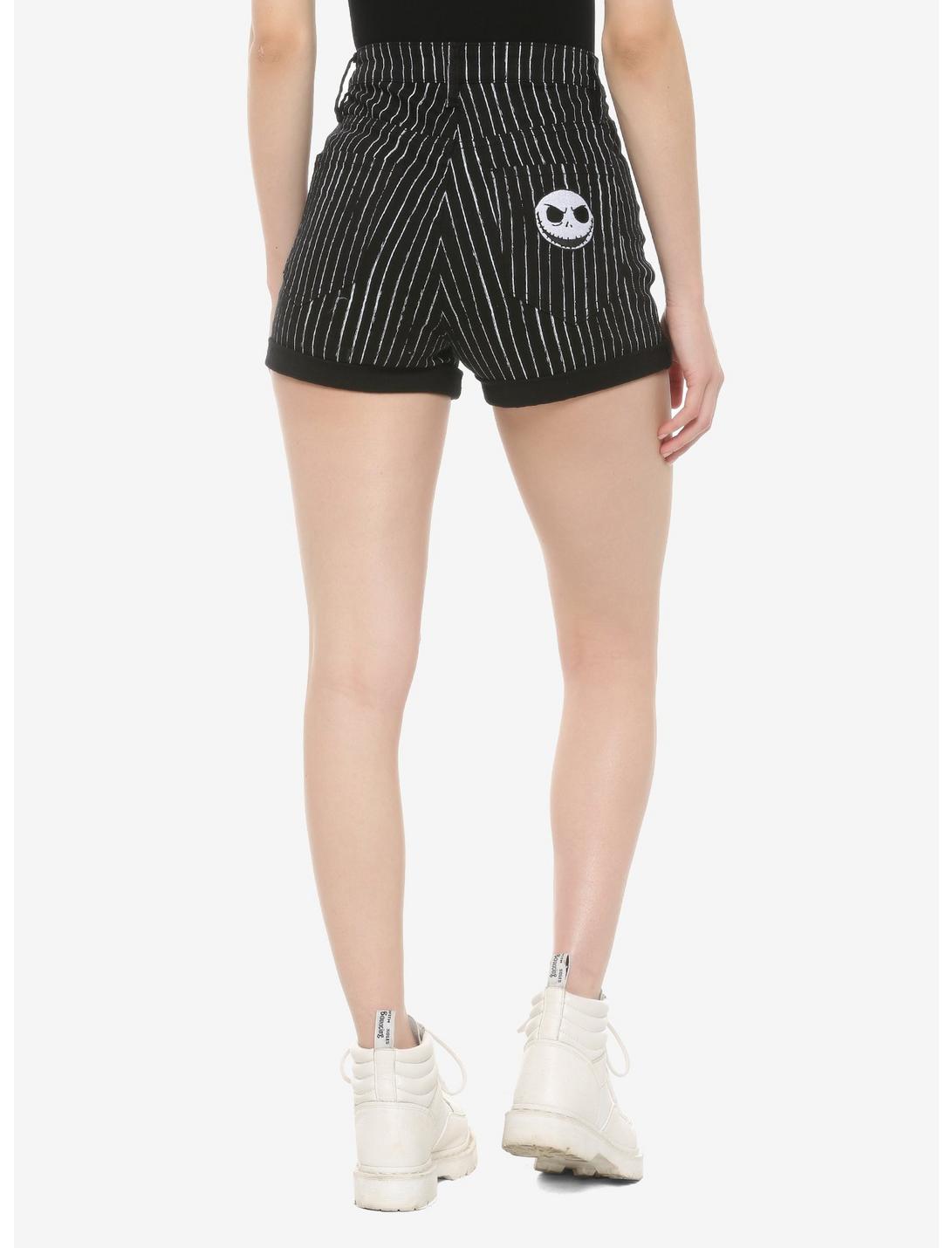 The Nightmare Before Christmas Jack Skellington Button-Front Shorts, STRIPES, hi-res
