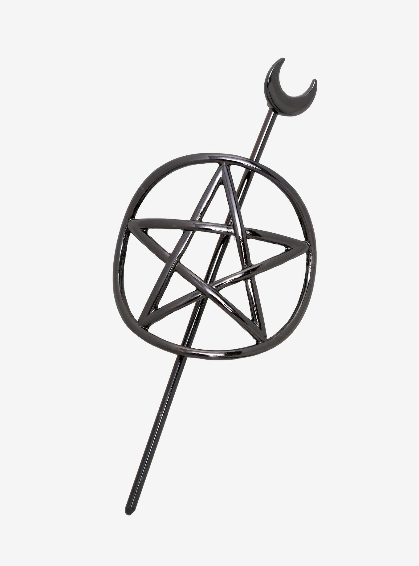 Pentagram Bun Pin, , hi-res