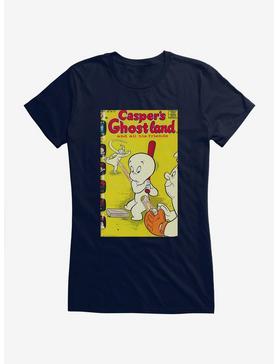Casper The Friendly Ghost Ghostland And Friends Baseball Girls T-Shirt, NAVY, hi-res