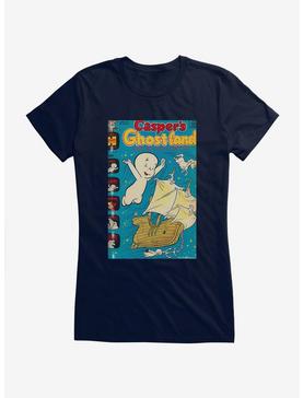 Casper The Friendly Ghost Ghostland And Friends Soaring High Girls T-Shirt, NAVY, hi-res