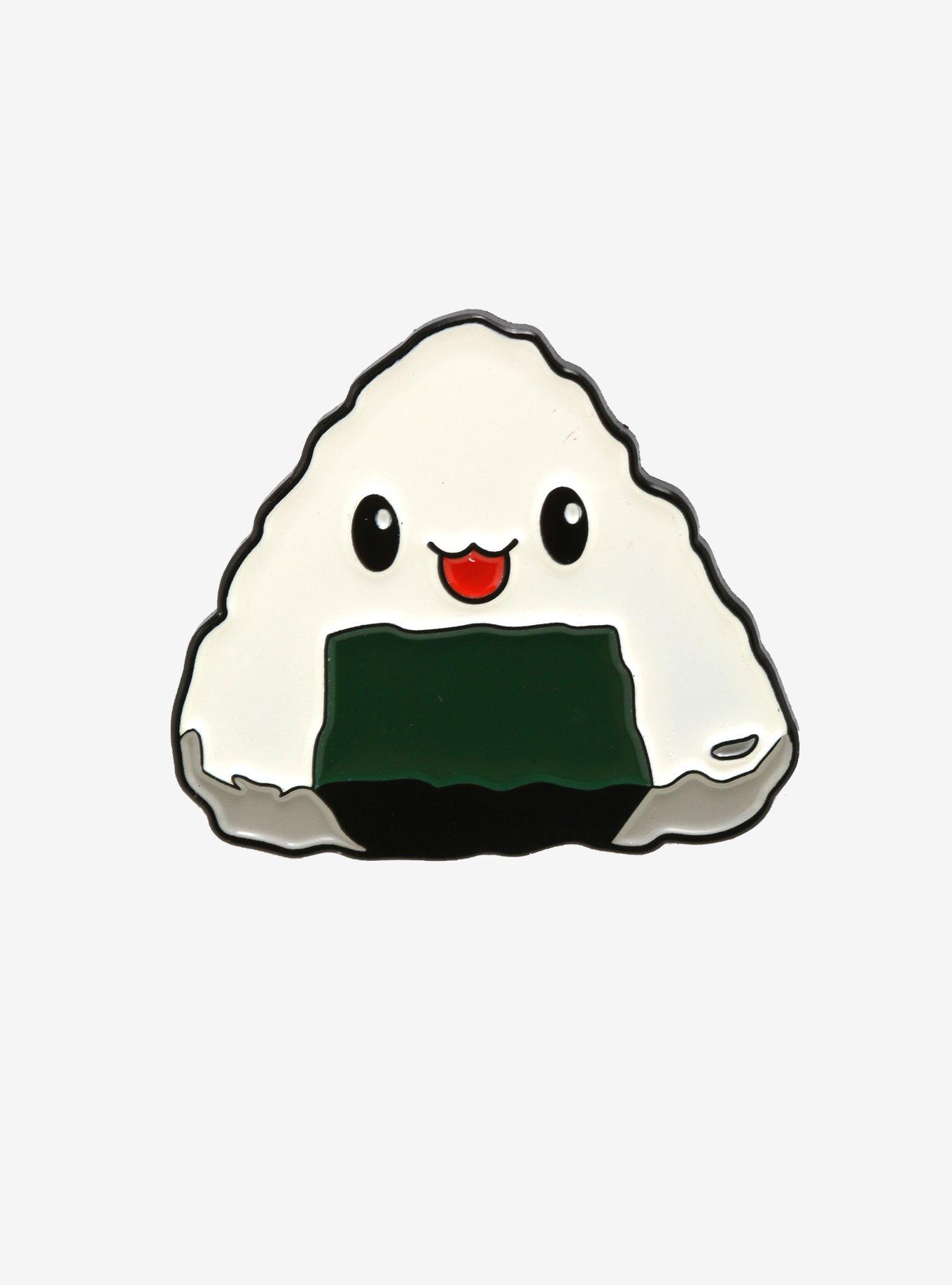 Cute Onigiri Enamel Pin, , hi-res