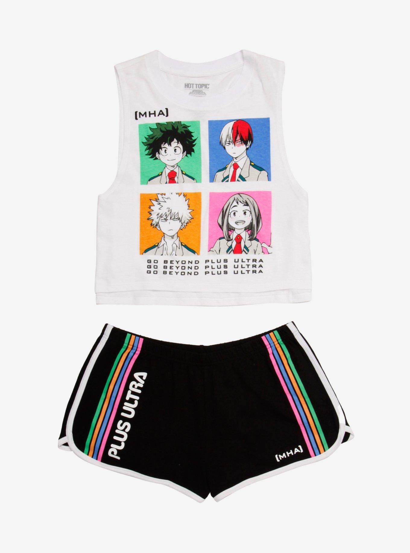 My Hero Academia Panel Girls Tank Top & Soft Shorts Set