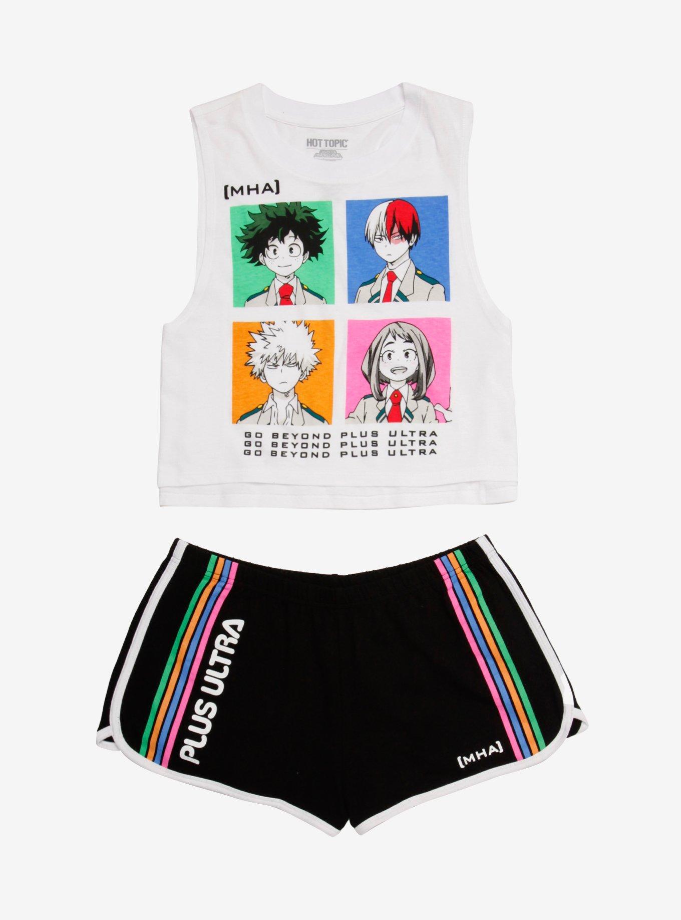 My Hero Academia Panel Girls Tank Top & Soft Shorts Set, MULTI, hi-res