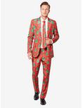 Suitmeister Men's Christmas Trees Christmas Suit, RED, hi-res
