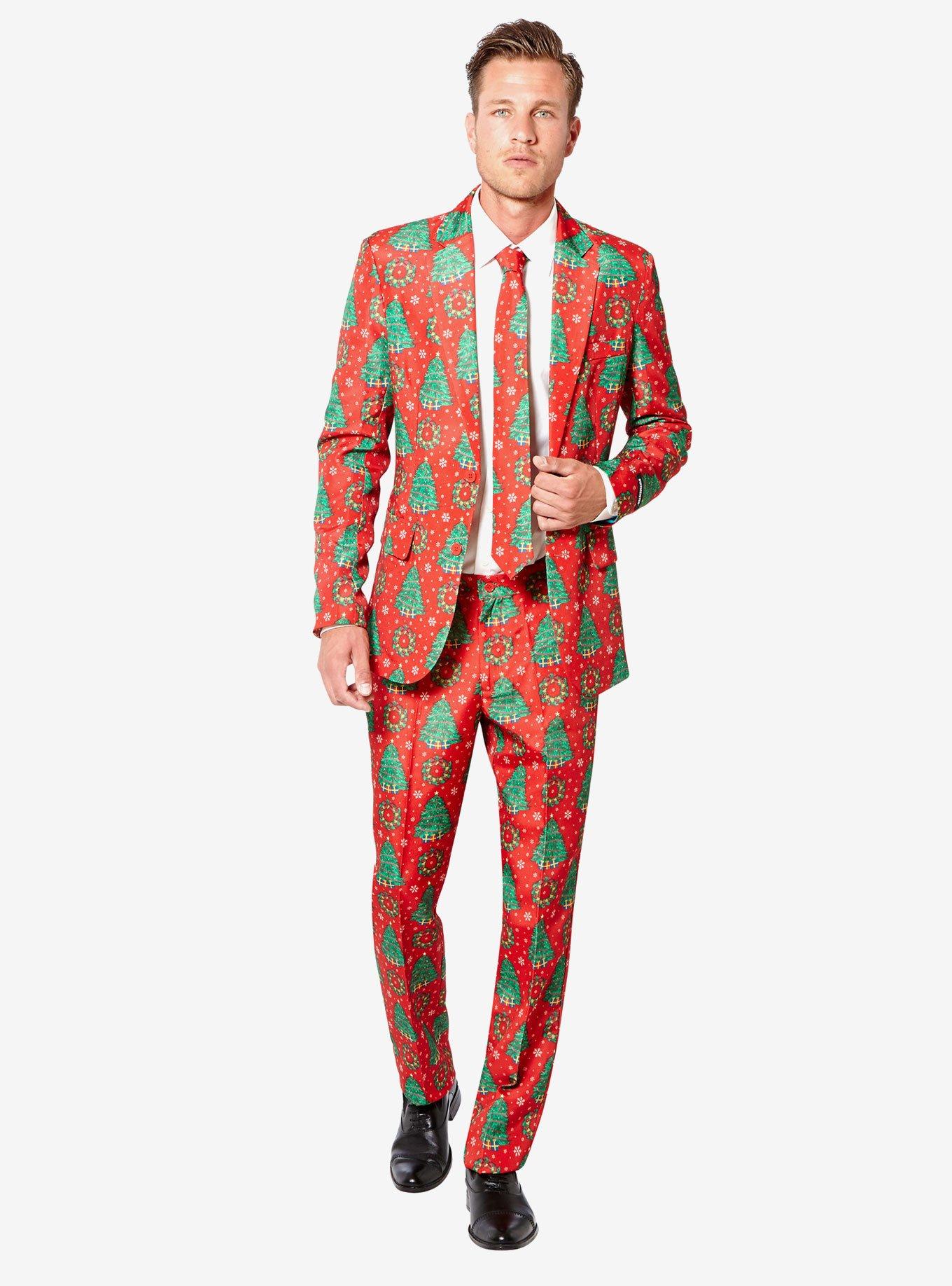 Suitmeister Men's Christmas Trees Christmas Suit, , hi-res