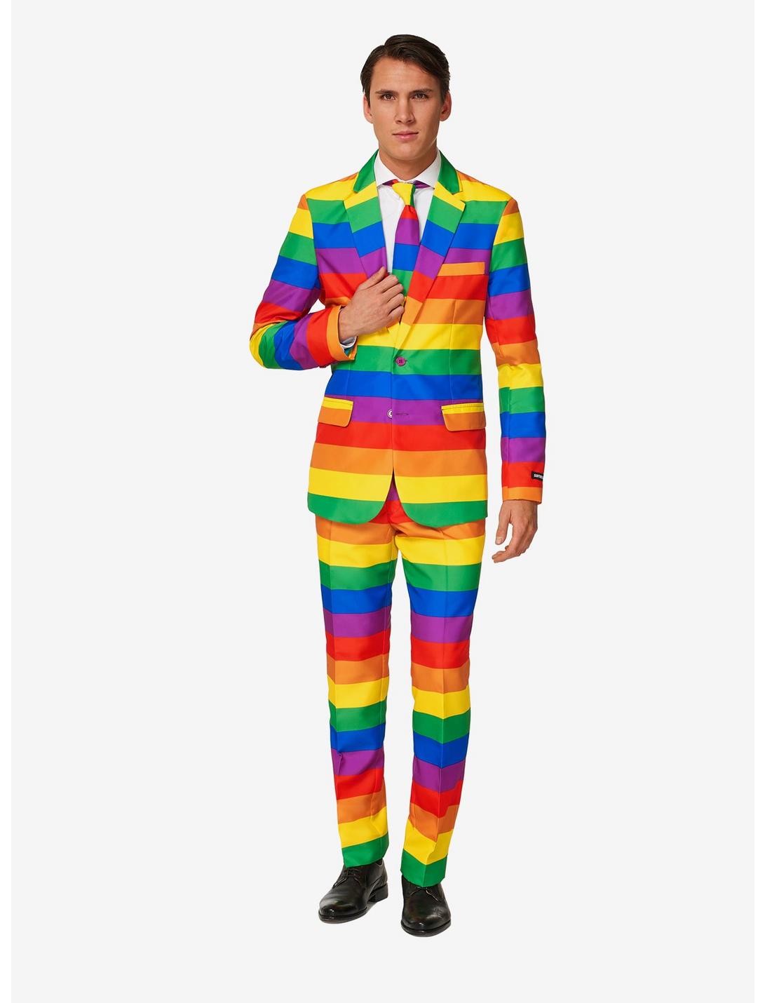 Suitmeister Men's Rainbow Pride Suit, RAINBOW, hi-res