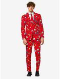 OppoSuits Men's Dapper Decorator Christmas Suit, RED, hi-res
