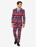 OppoSuits Men's Nordic Noel Christmas Suit, RED  WHITE  BLUE, hi-res