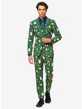OppoSuits Men's Santaboss Christmas Suit, GREEN, hi-res