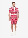 OppoSuits Men's Short Winter Wonderland Christmas Short Suit, RED, hi-res