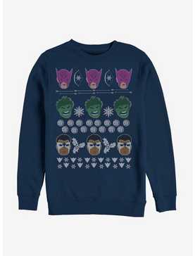 Marvel Avengers Christmas Pattern Sweatshirt, , hi-res