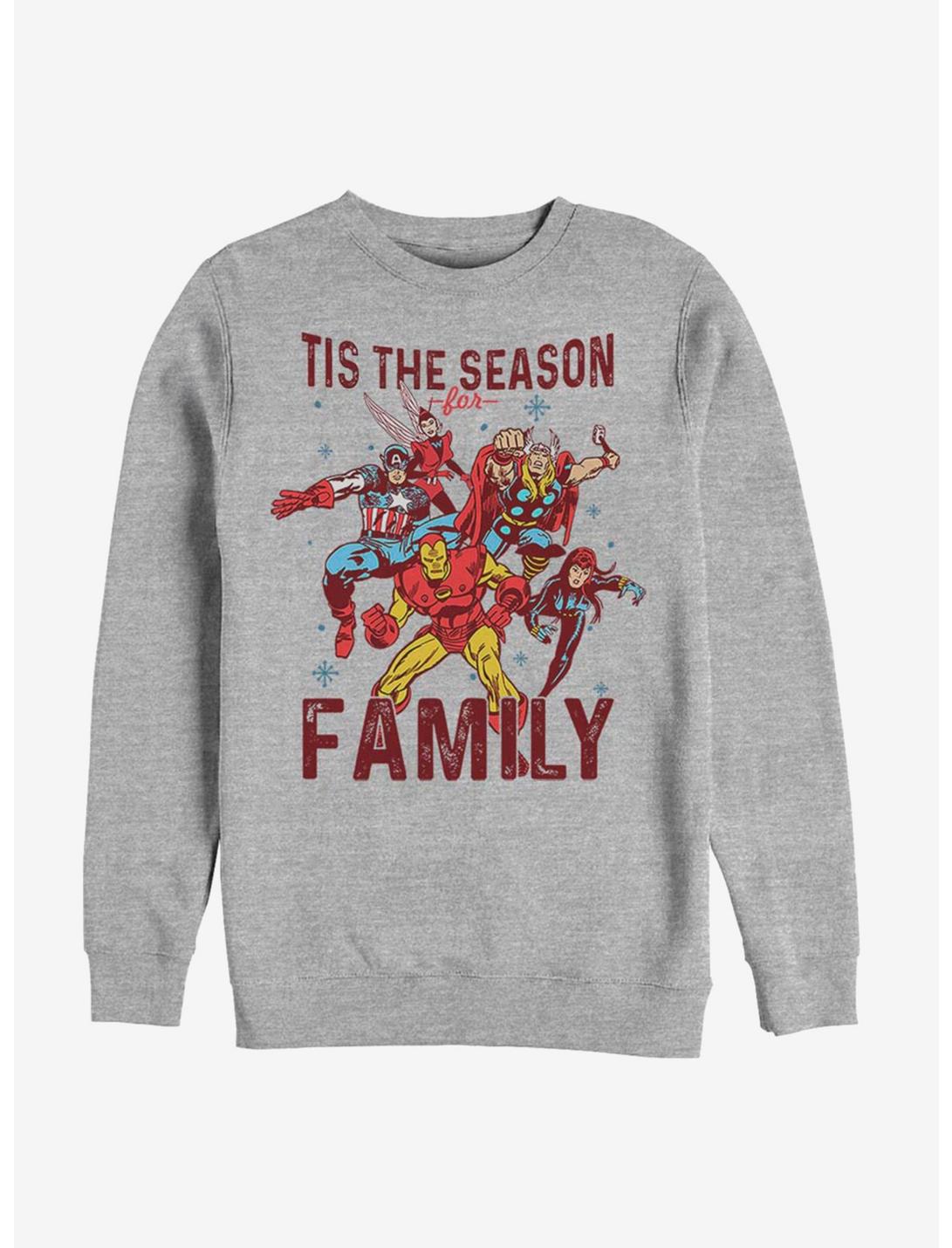 Marvel Avengers Family Season Sweatshirt, ATH HTR, hi-res