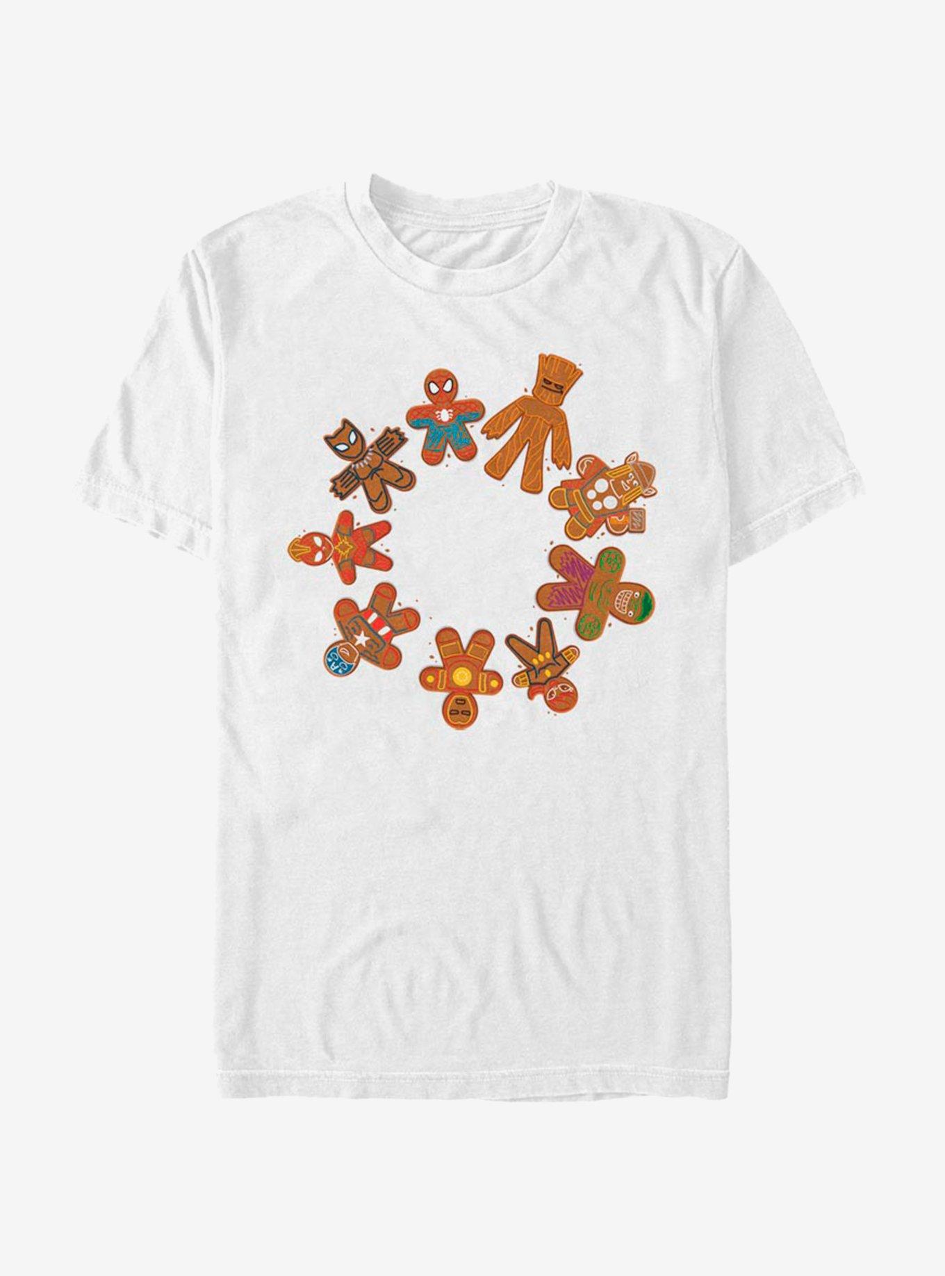 Marvel Avengers Cookie Circle T-Shirt, WHITE, hi-res