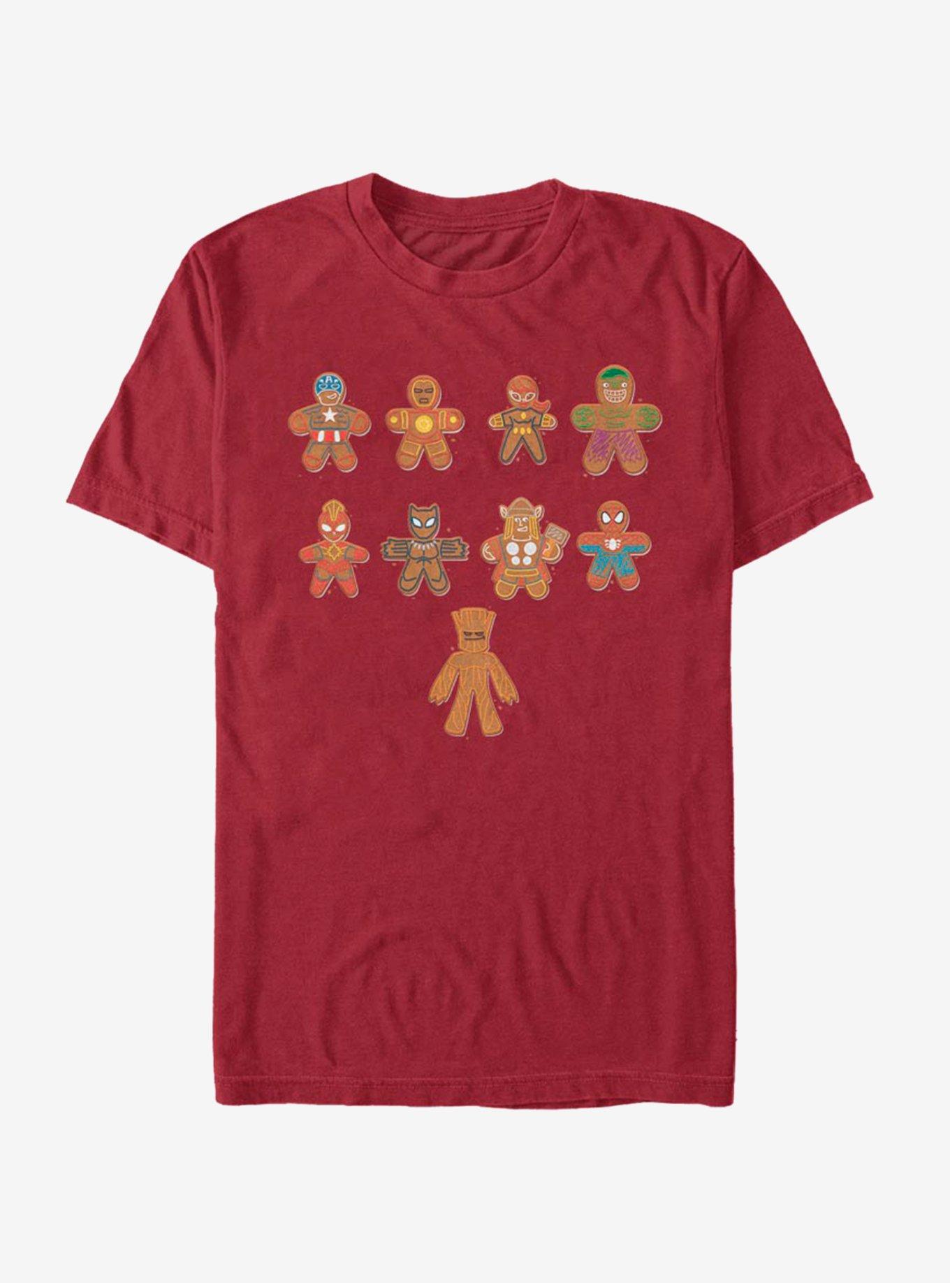 Marvel Avengers Lined Up Cookies T-Shirt, , hi-res