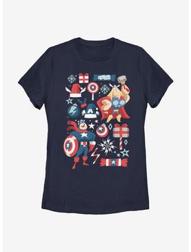 Plus Size Marvel Avengers Holiday Mashup Womens T-Shirt, , hi-res