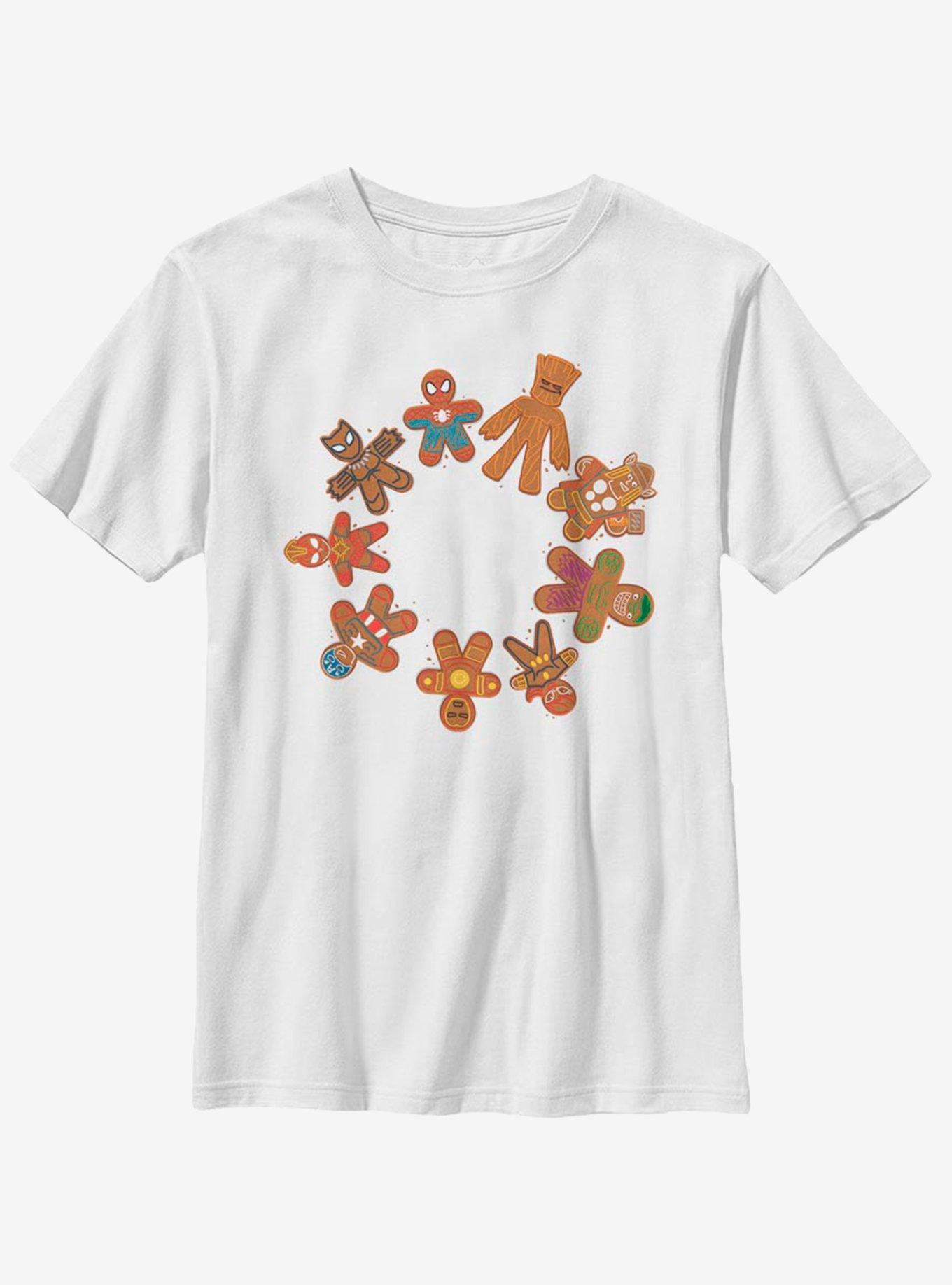 Marvel Avengers Cookie Circle Youth T-Shirt, WHITE, hi-res