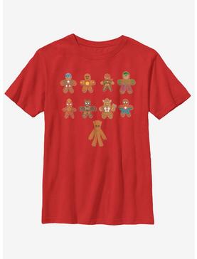 Marvel Avengers Lined Up Cookies Youth T-Shirt, , hi-res