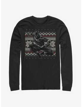 Marvel Black Panther T-Challa Christmas Pattern Long-Sleeve T-Shirt, , hi-res