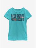 Marvel Avengers Happiest Of Holidays Youth Girls T-Shirt, TAHI BLUE, hi-res